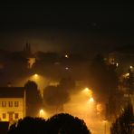 A foggy night