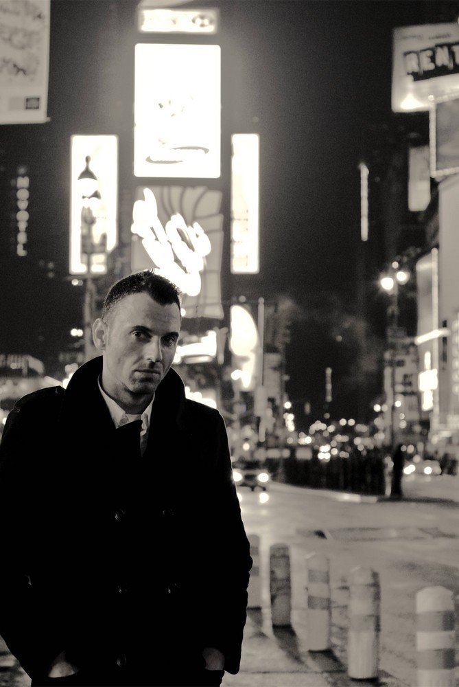 a friend at time square