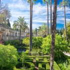 A garden in the Alcazar of Seville