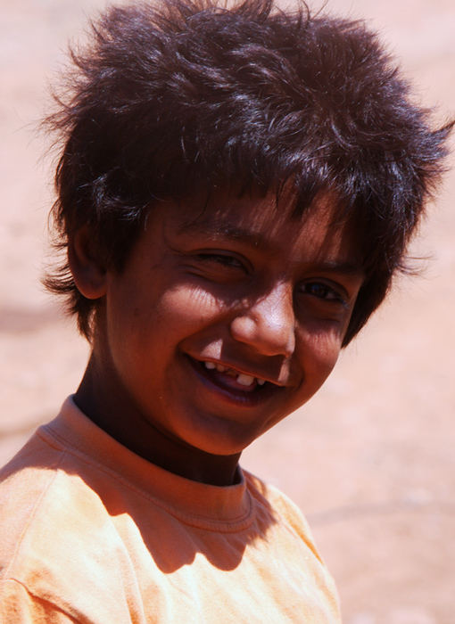 A Gipsy Boy. Gipsy Settlement, Algarve