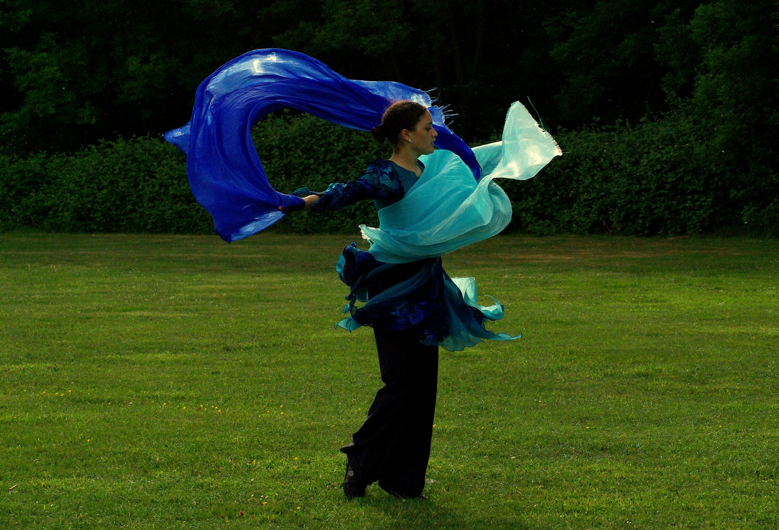 A girl Dancing in the park!