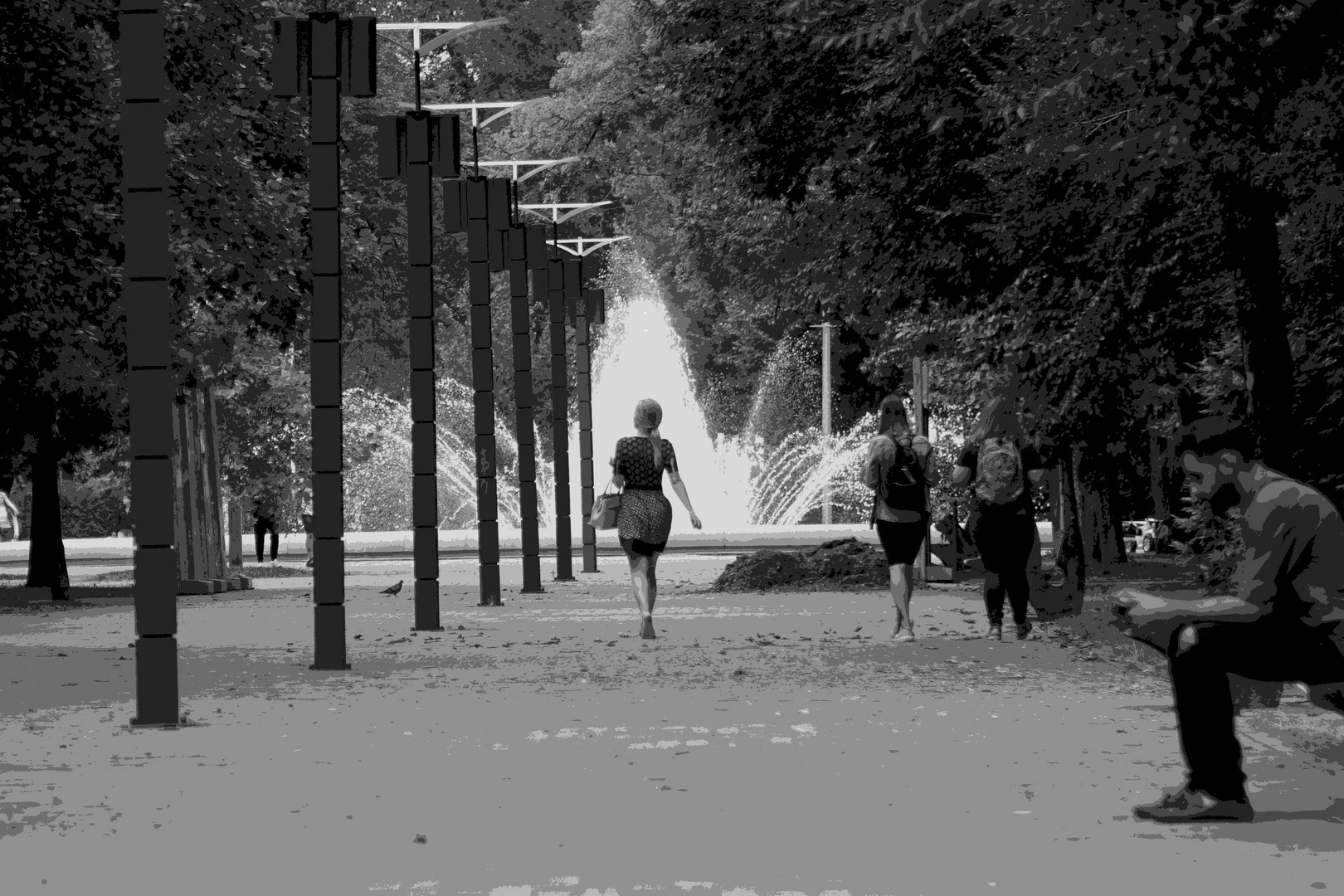 A girl in the park