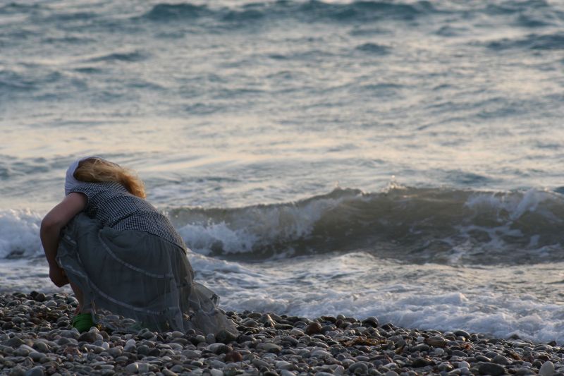 A Girl playing