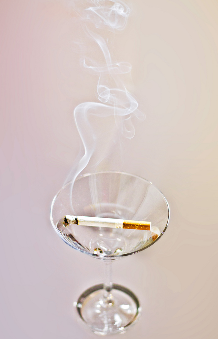 A glass of smoke