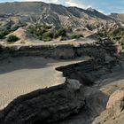 A gorge on the way to the crater