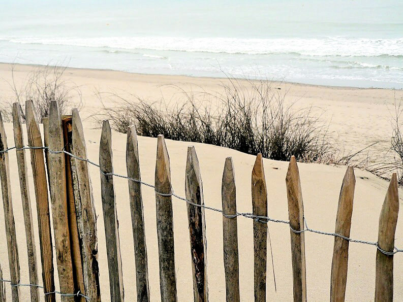 A grey day on the beach