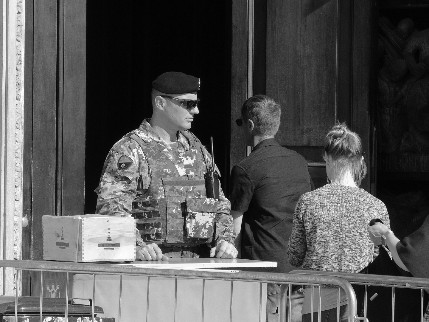 a guardia del  Duomo