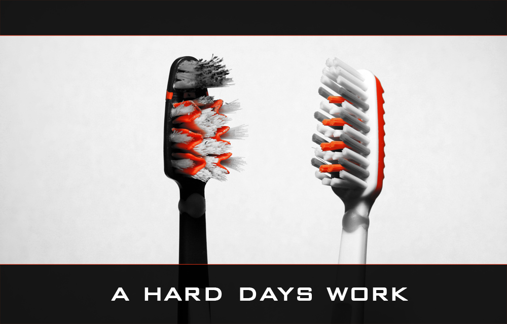 "a hard days work" oder "einer muss den drecksjob erledigen"