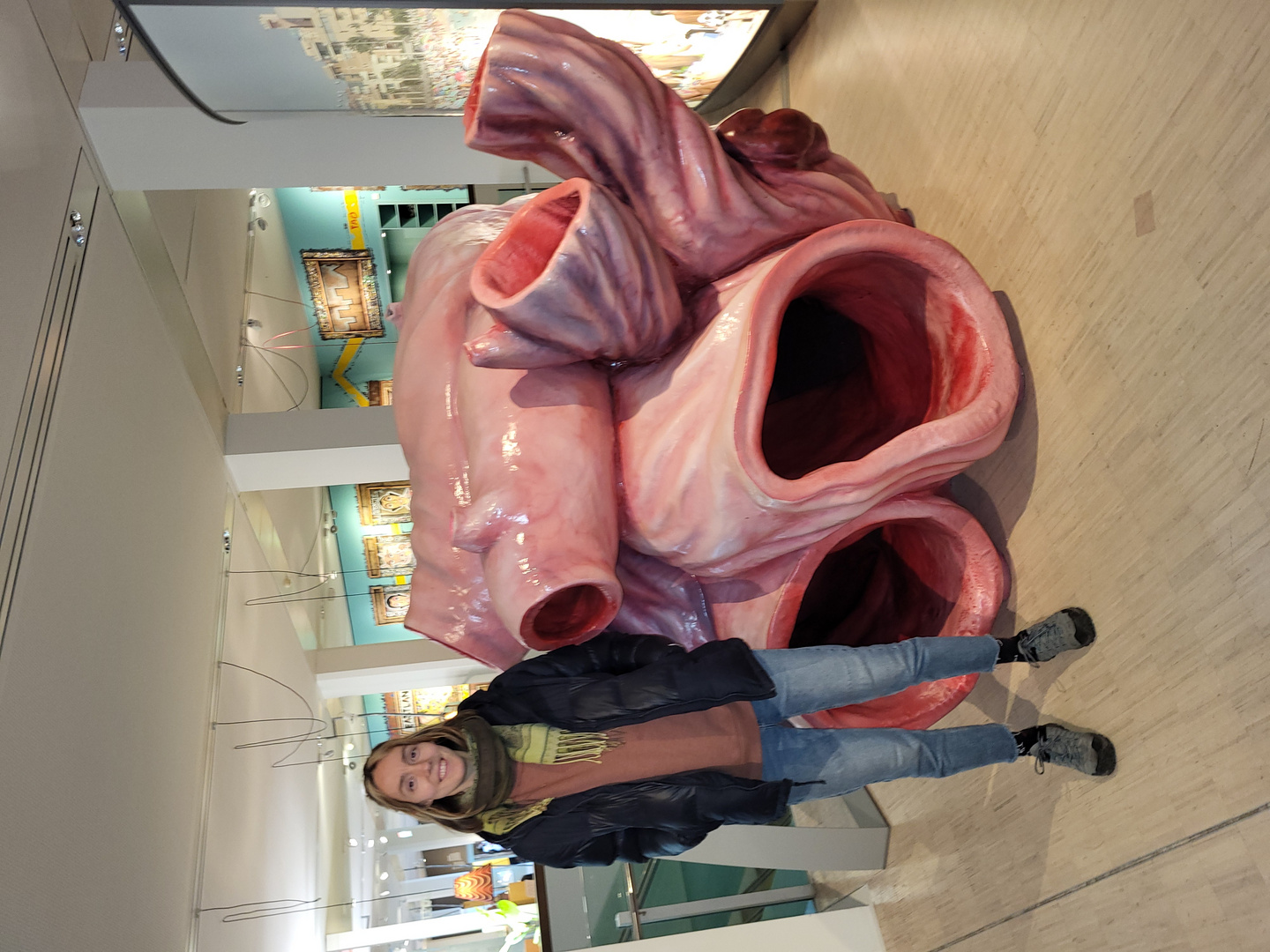 A heart of a blue whale in the Bremen Overseas Museum.