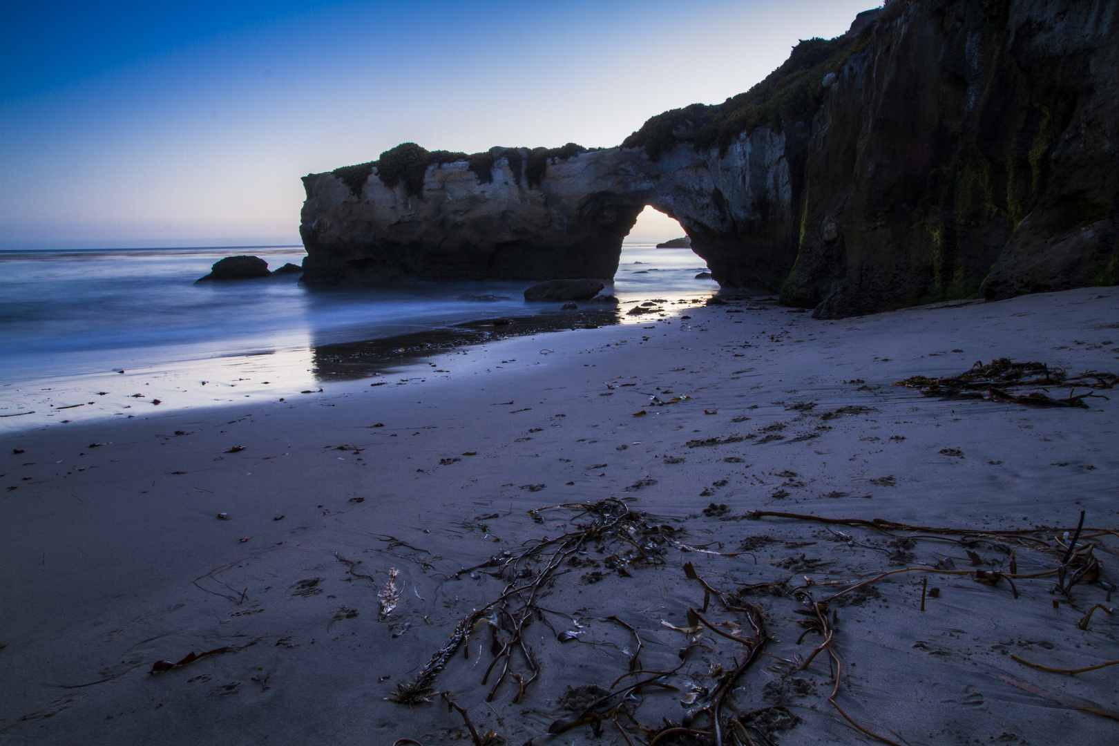 A hole in the beach