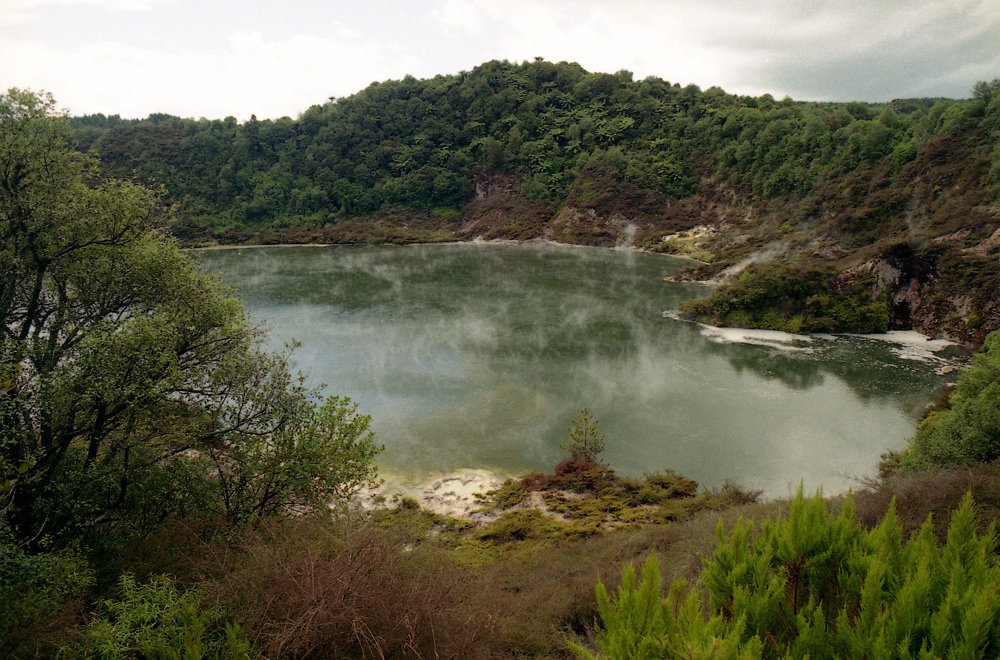 a hot lake