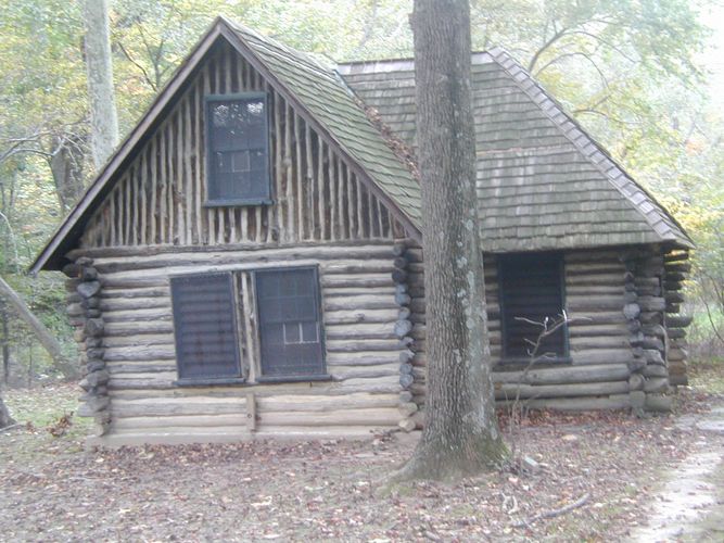 A HUT AT ROCK CREEK PARK IN THE NATION CAPITAL