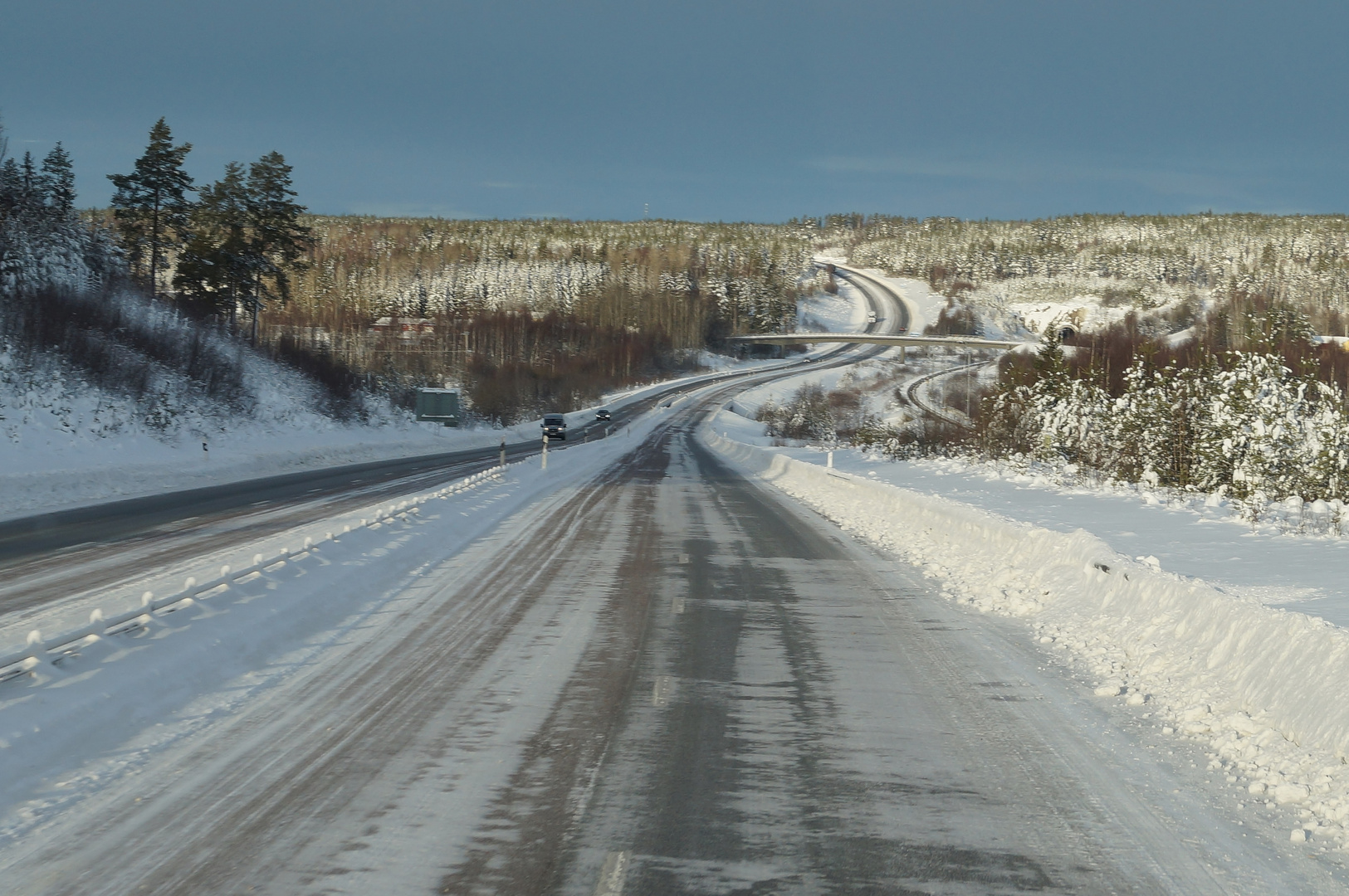 a la Route 66 im Winter