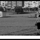 A las 8,30 de la mañana en un día normal de vacaciones en la playa