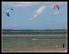 " A l'entrée du bassin d'Arcachon plage des Abatilles "