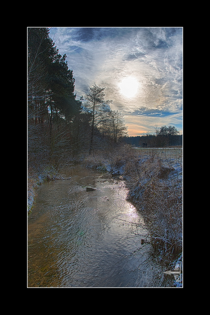 a little stream in the wintertime