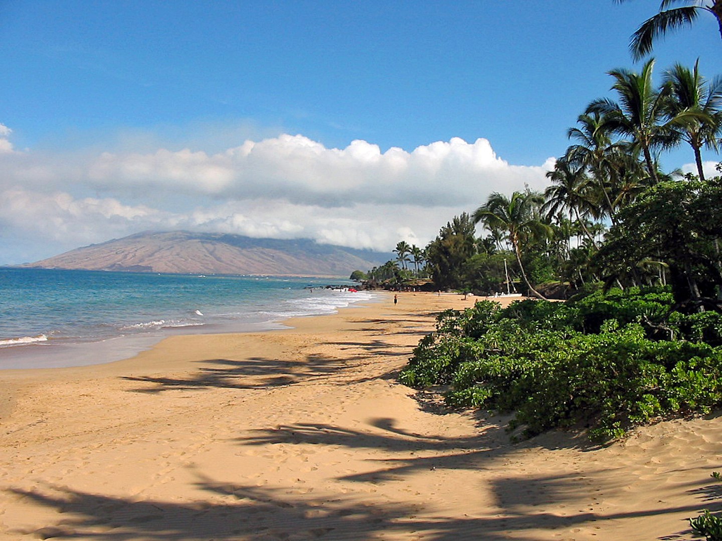 A lonely beach on Maui