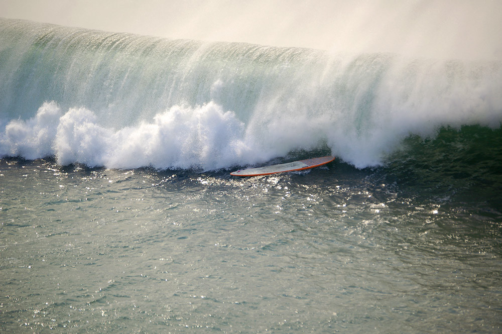 a lonely surfboard leaving everyone fearing the worst...