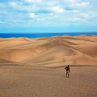 A long way to go. Dunas Gran Canaria