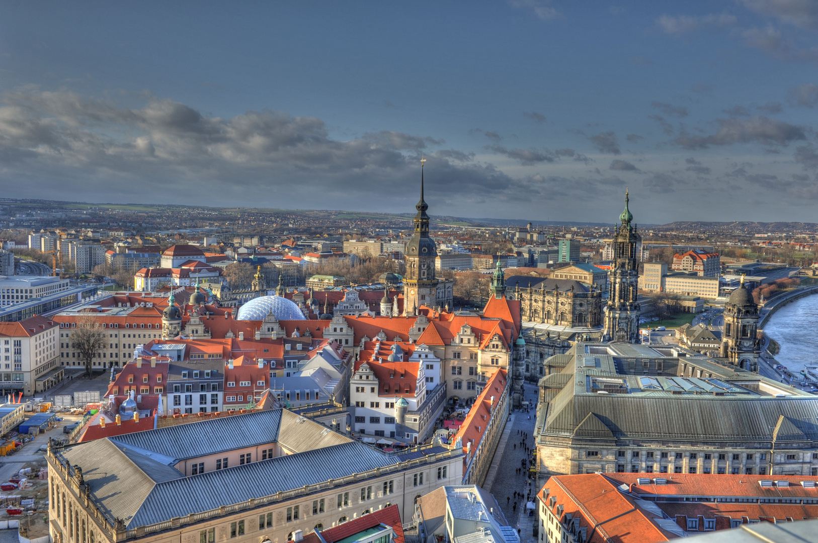 A look at Dresden from the top of the Frauenkirche