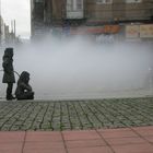 A lovely fountain in Pontevedra, Galicia Spain