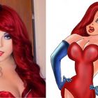 A Makeup Transformation: Me as Jessica Rabbit !!!!