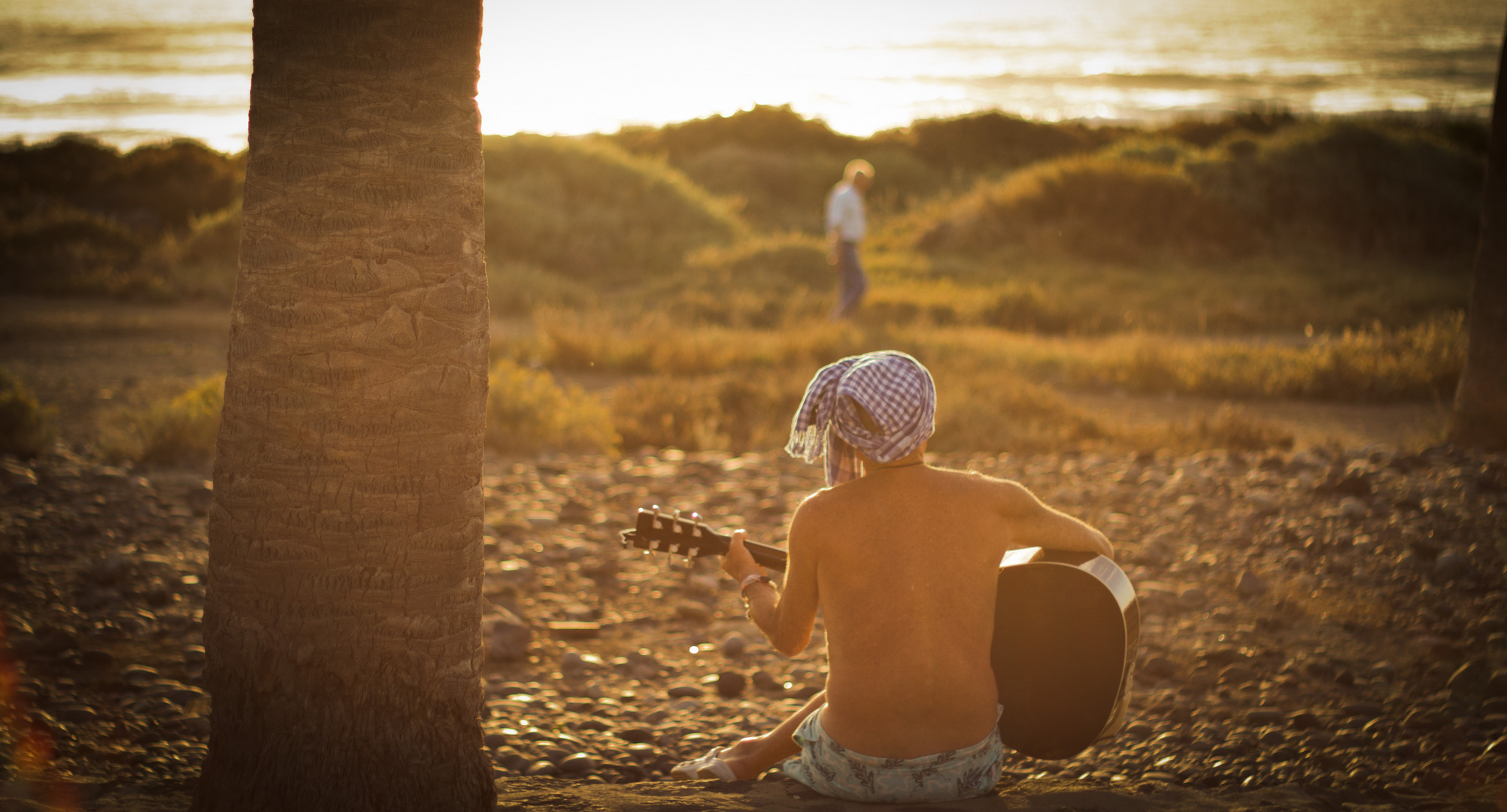 A man and his guitar