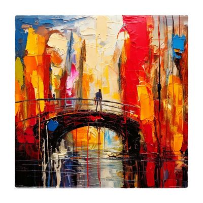 A Man at a Bridge over Troubled Water