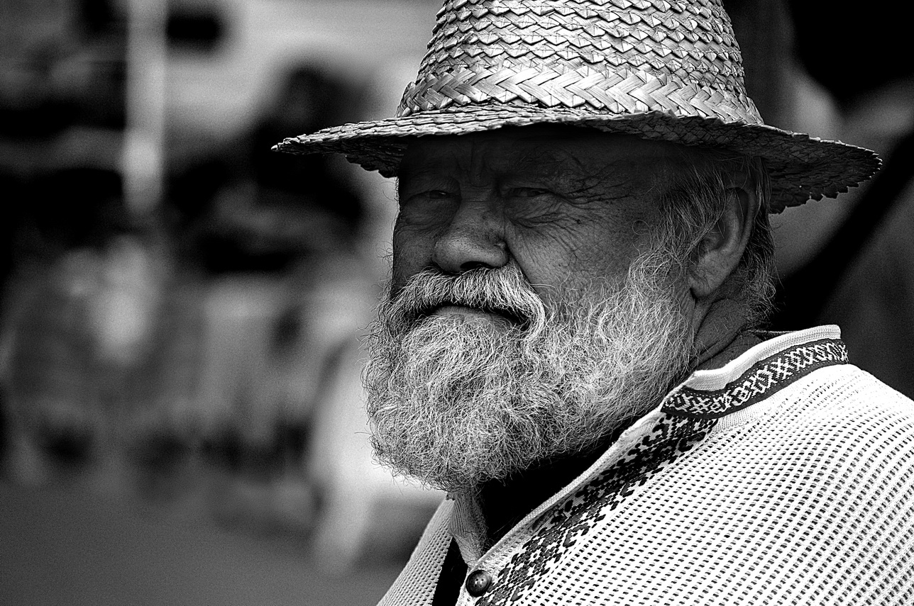 A man in a hat