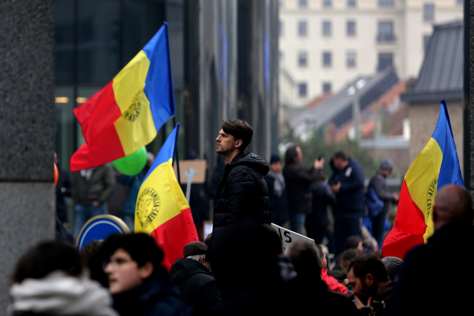 A man in the crowd