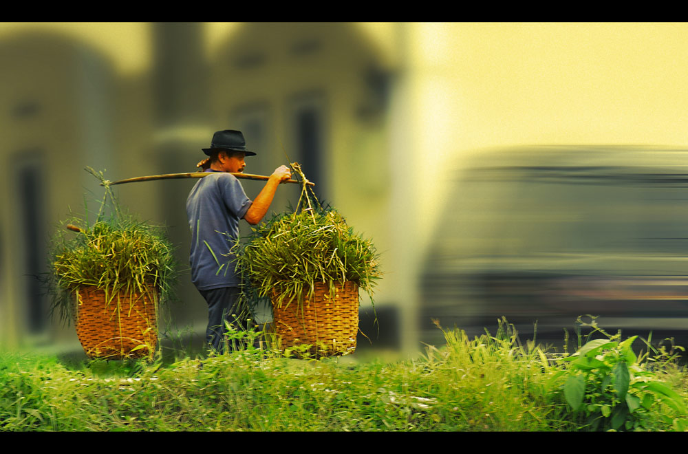 a man in working