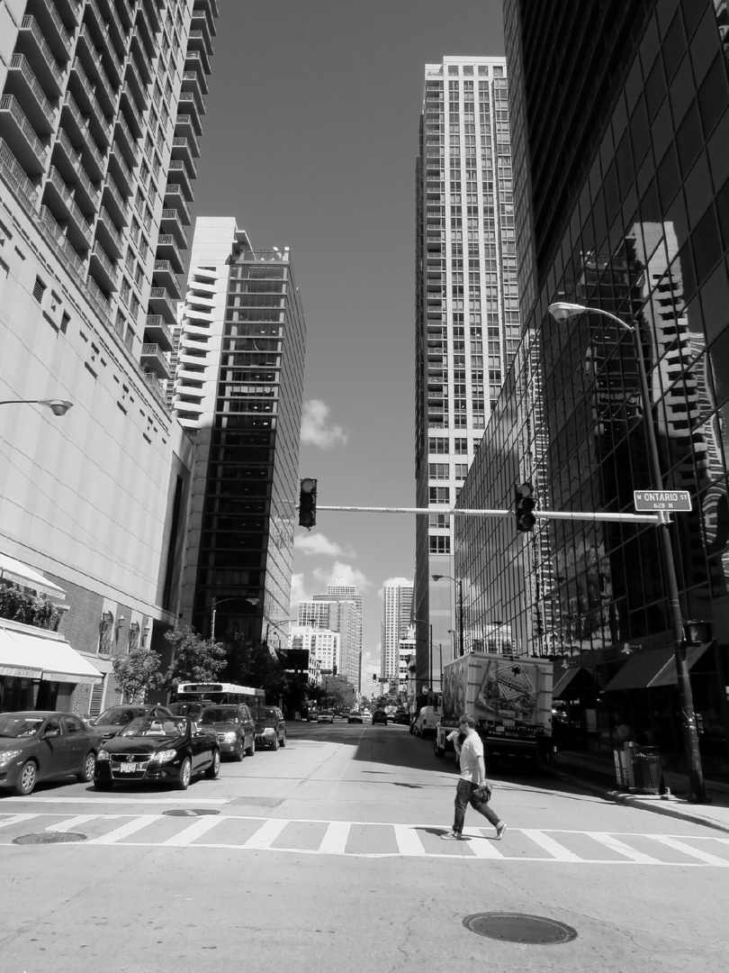 A moment in the streets of chicago