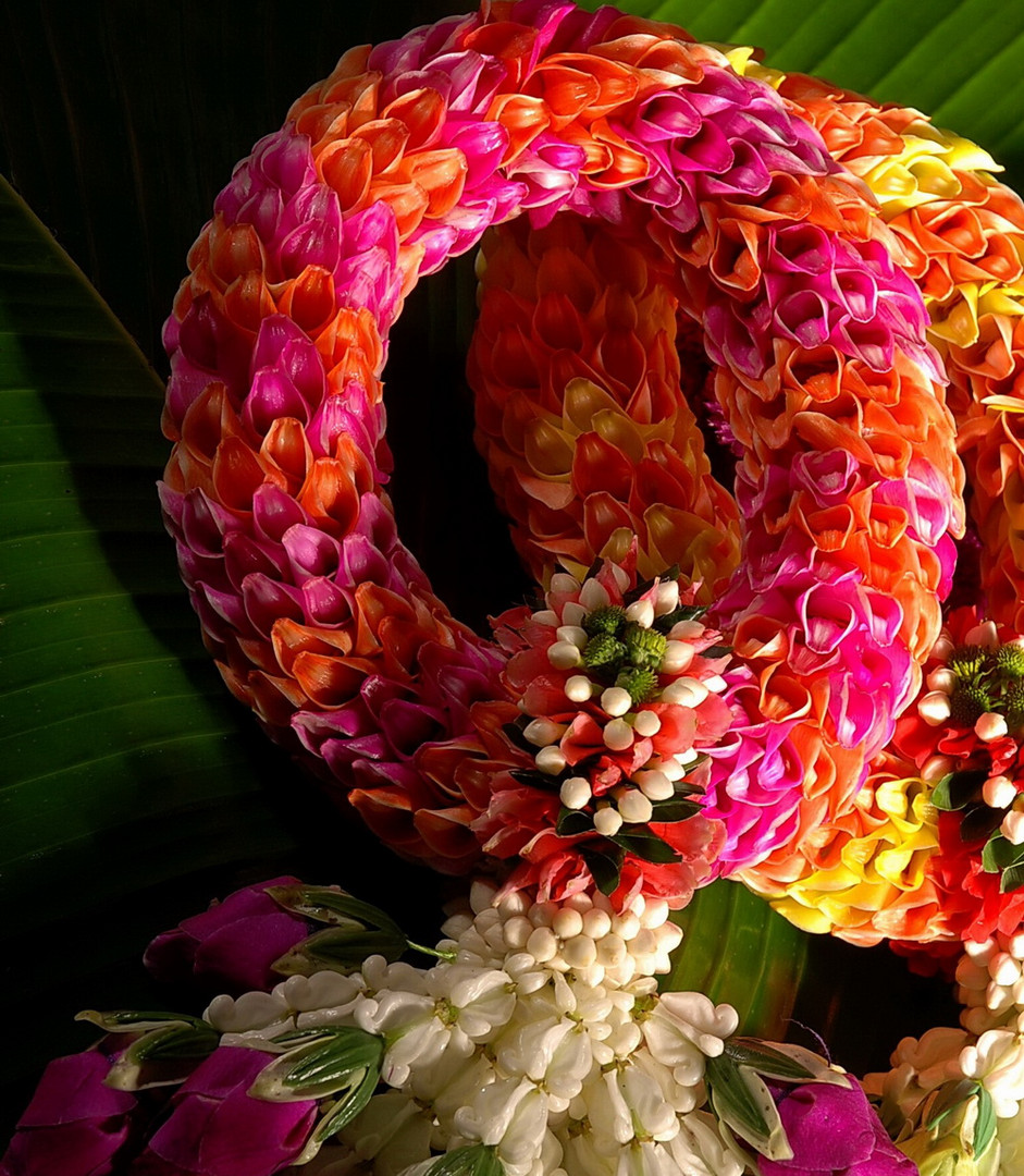 A necklace of flowers