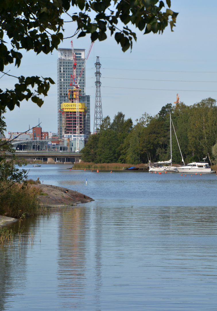 A new building onKalasatama, Helsinki