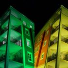 A new building radiates colors at Easter time - ‘6‘