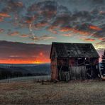 a new cold and colorful morning in the countryside