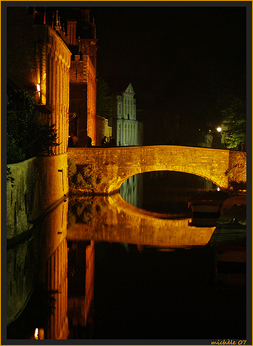 a night impression of  Brugge