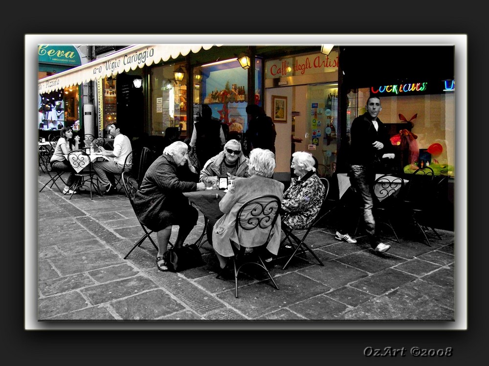 " A-o vegio caroggio - Quattro amiche al bar "