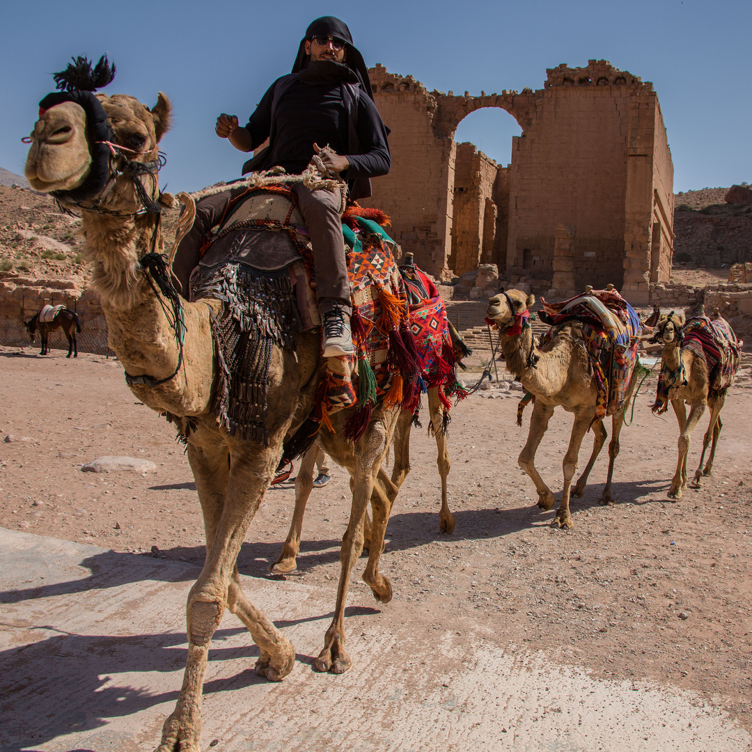 A Pétra, Jordanie.