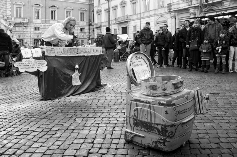 A piazza Navona...