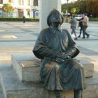 A PILGRIM AT SAN MARCOS LEON ON HIS WAY TO SANTIAGO WITH HIS SORE FEET