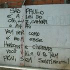 A poem on a slum- wall - Gedicht an einer Favela-Wand