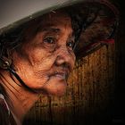 a potrait of an old lady