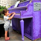 A Purple Piano in the Park