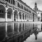 a rainy day (b/w)