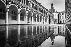 a rainy day (b/w)