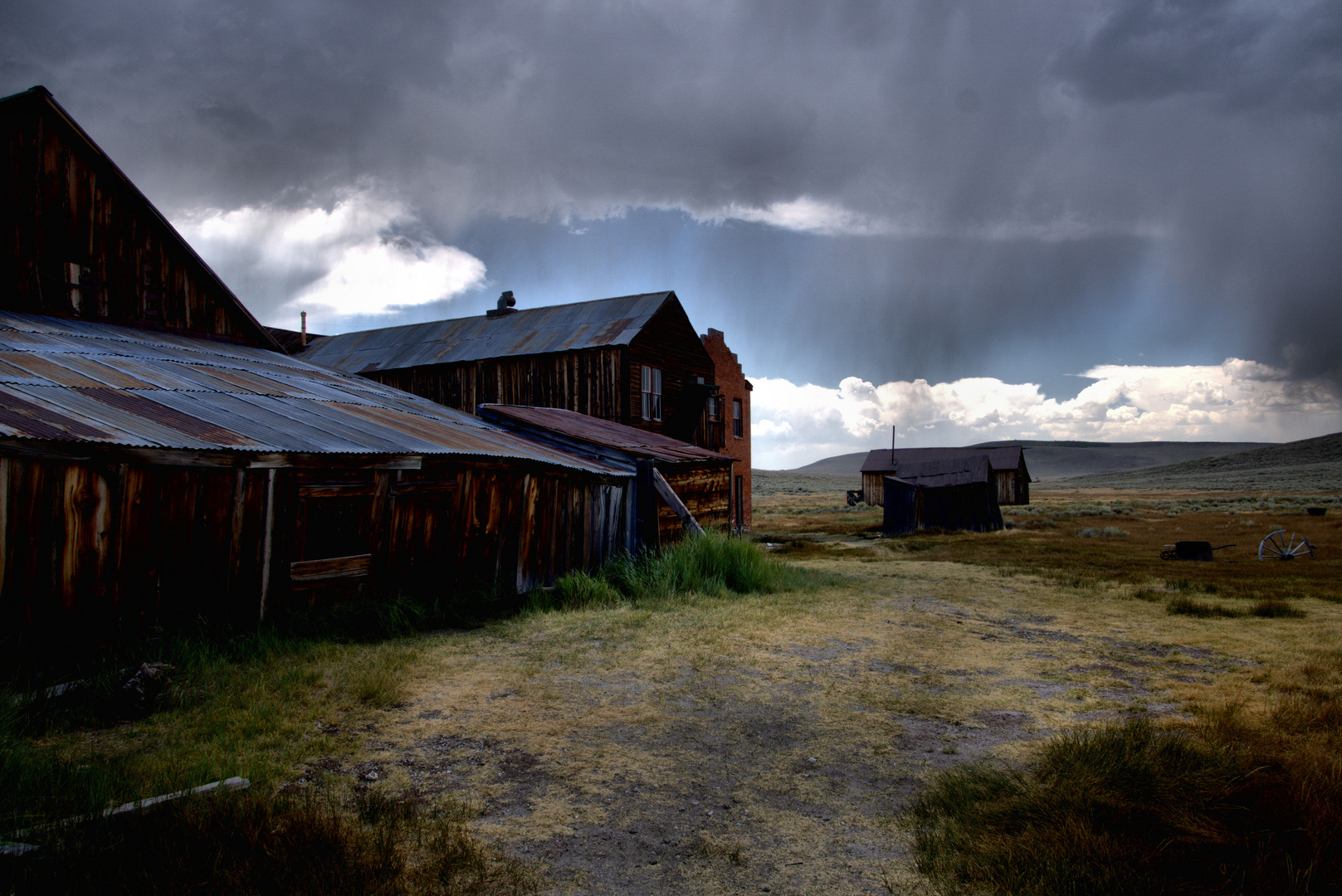 a rainy day in Ghost Town Bodie 