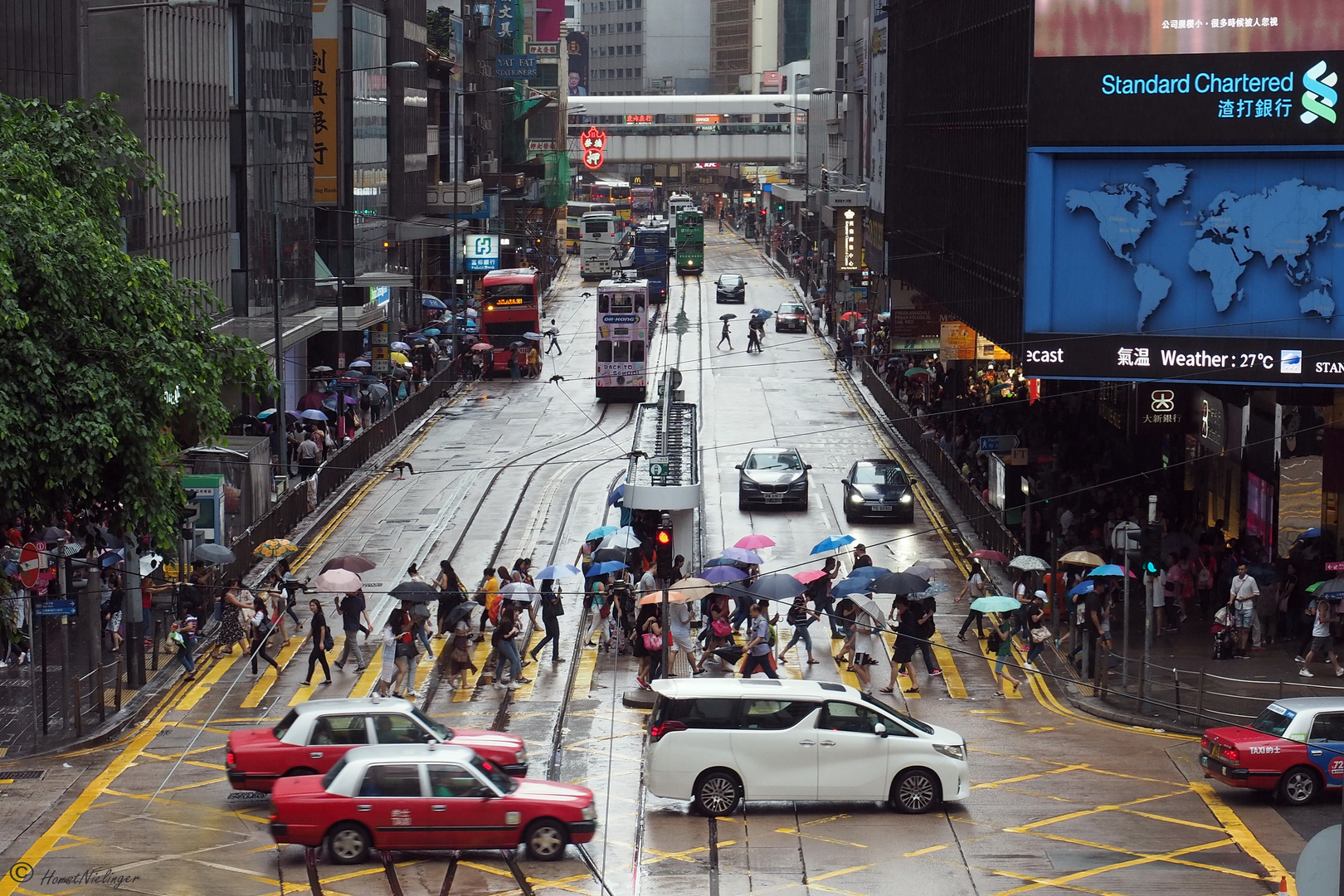 A rainy day in Hong Kong