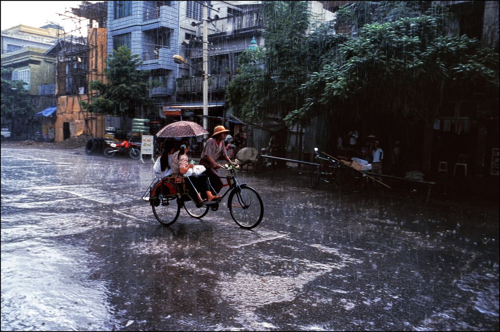 A Rainy Day in Mandalay, Myanmar.