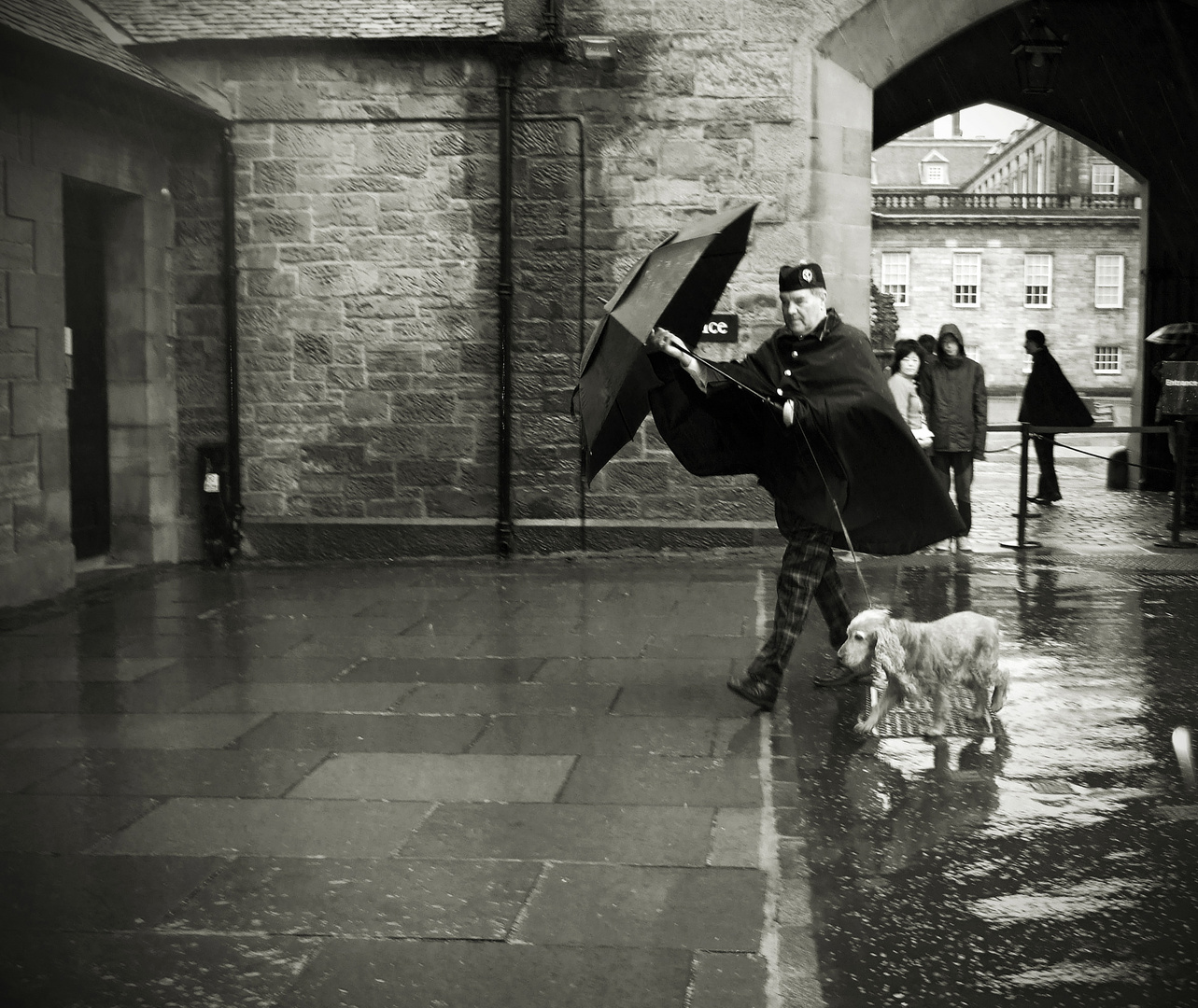 A real Scottish windy, rainy day